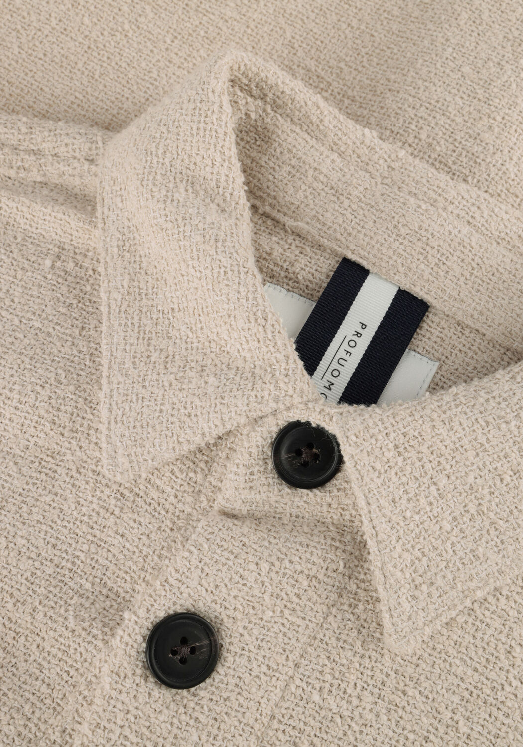 Beige PROFUOMO Overshirt OVERSHIRT BOUCLE - large
