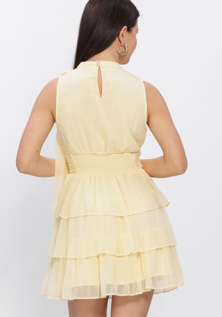 Butter yellow NEO NOIR Mini jurk MAY SOLID CHIFFON DRESS - large