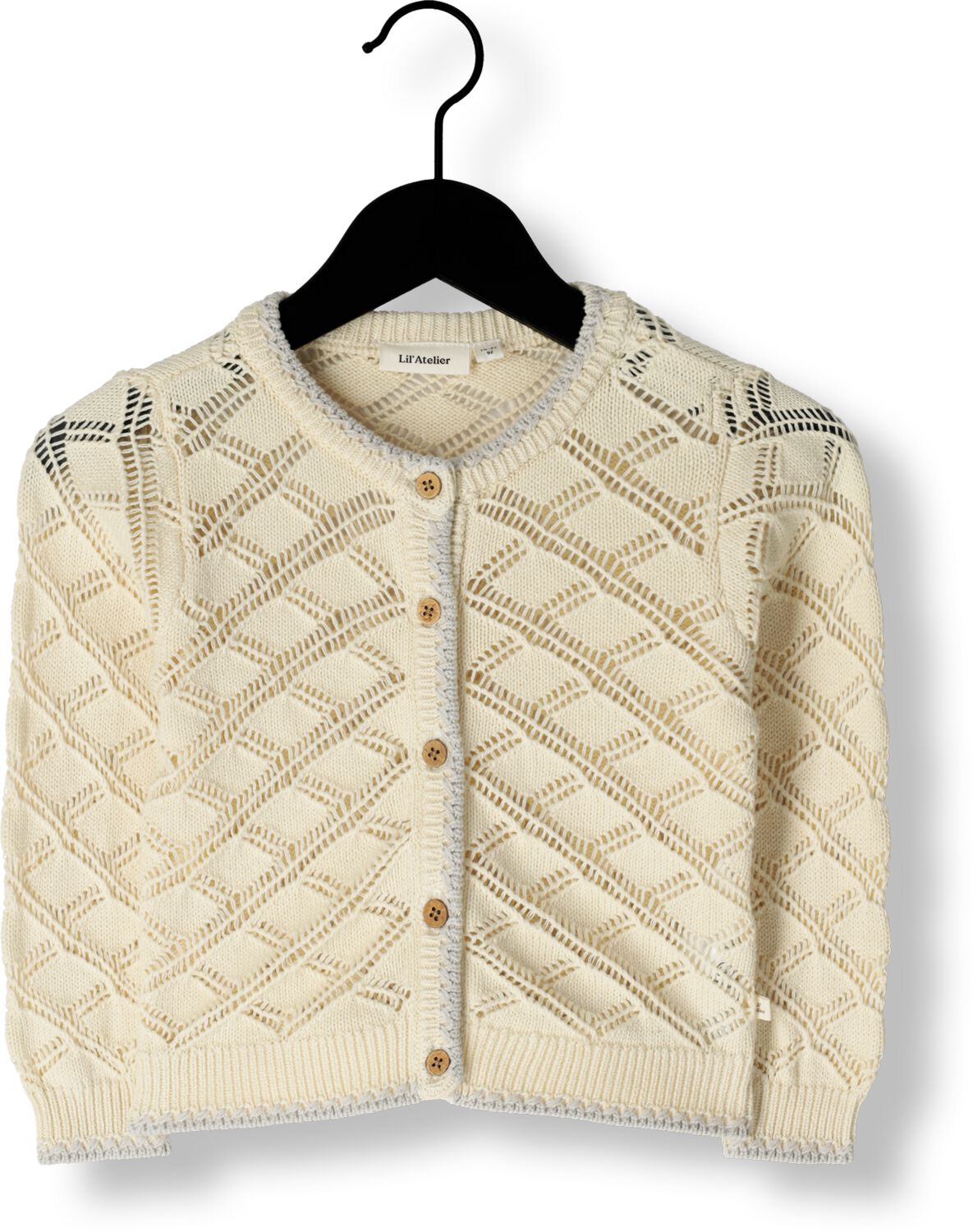 LIL' ATELIER Meisjes Truien & Vesten Nmffanna Ls Knit Card Lil Beige