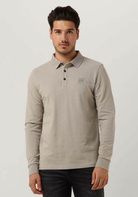 Lichtgrijze BOSS ORANGE Polo PASSERBY - large