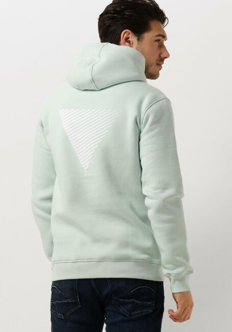 Mint PURE PATH Trui HOODIE WITH FRONT AND TRIANGLE BACK PRINT - large