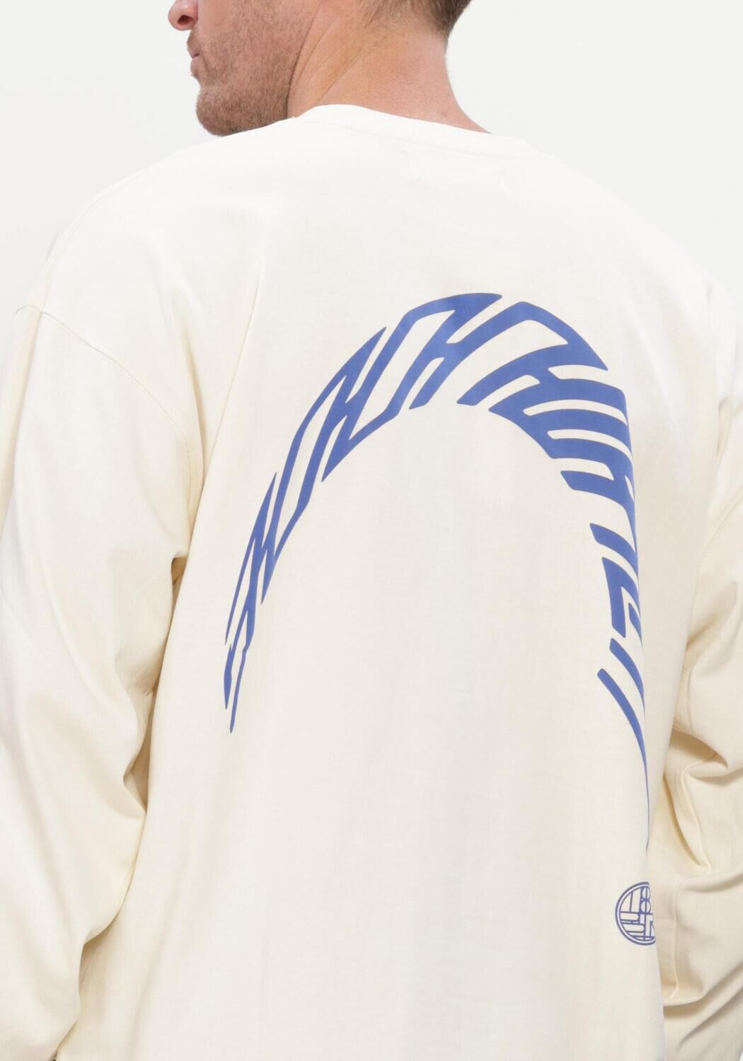 Creme WOODBIRD Trui WBBEAM LS WARP TEE - large
