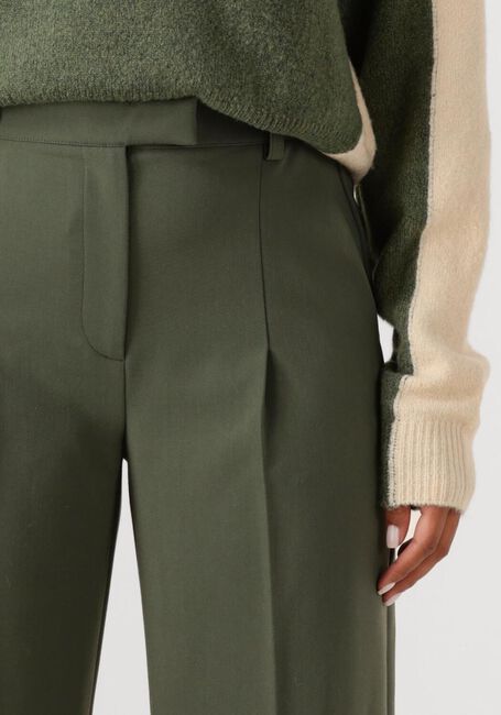 Khaki ANOTHER LABEL Wijde broek MOORE PLEATED PANTS - large