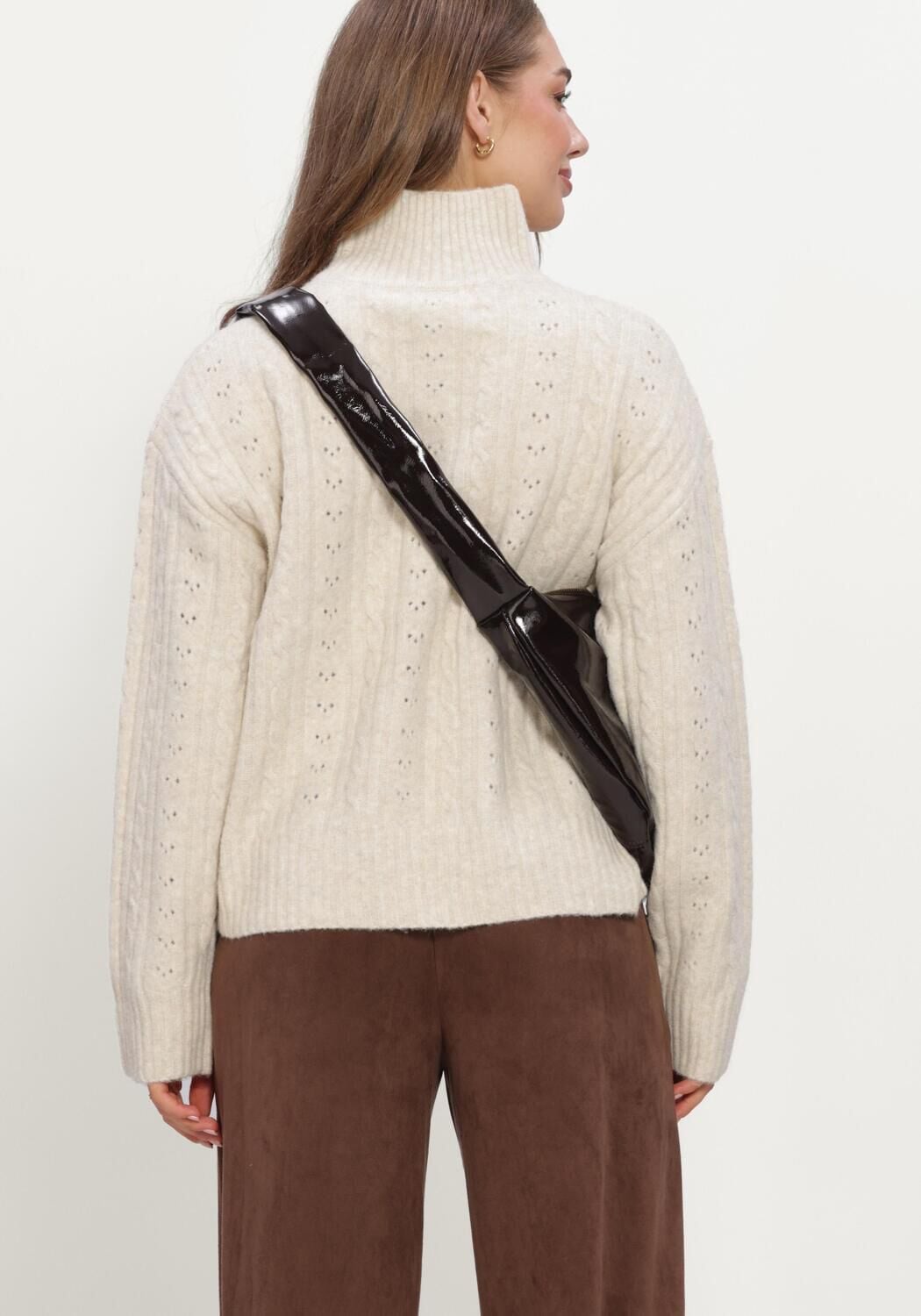 NEO NOIR Dames Truien & Vesten Anda Cable Knit Blouse Creme