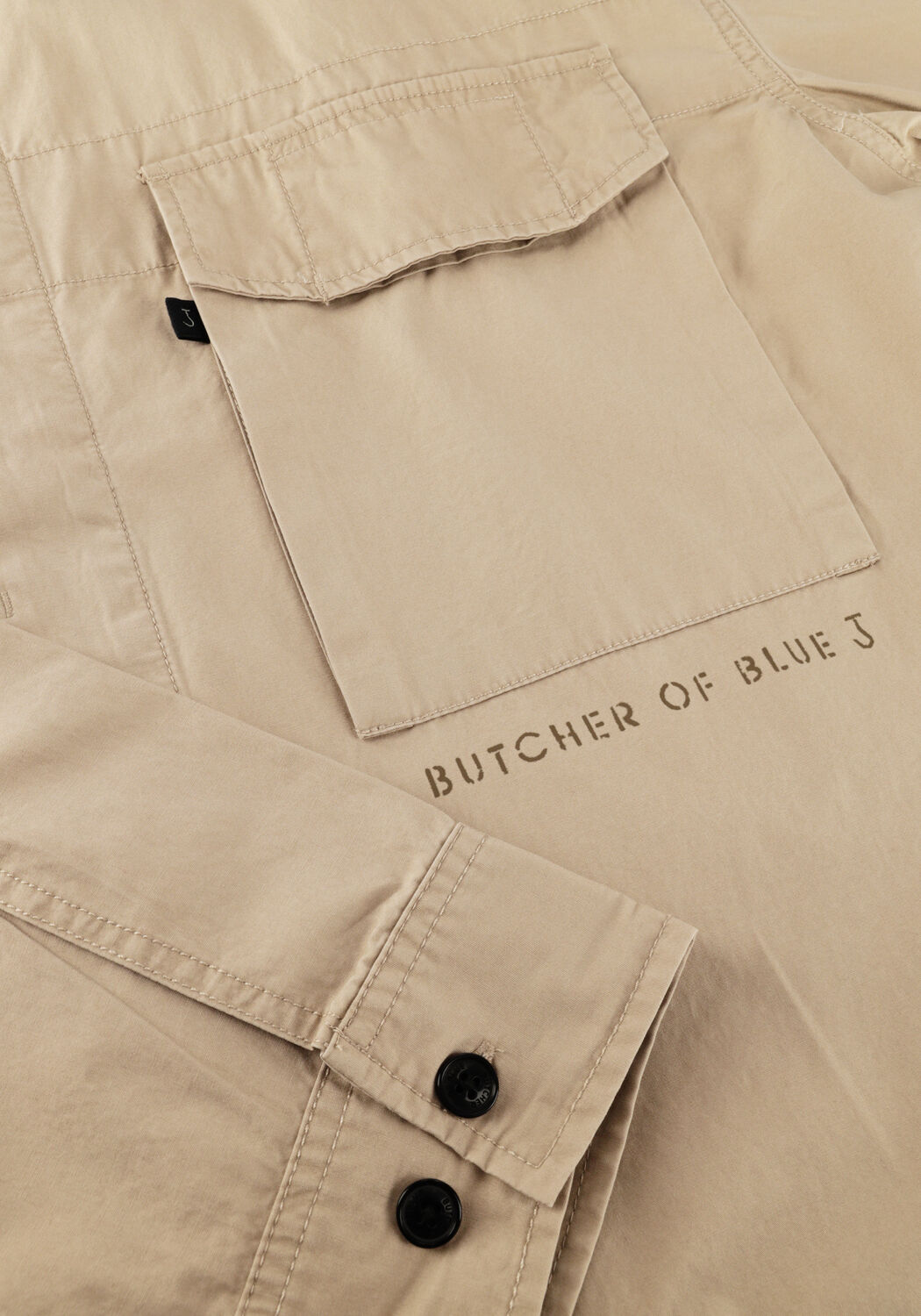 Beige BUTCHER OF BLUE Overshirt DAN COTTON OVERSHIRT - large