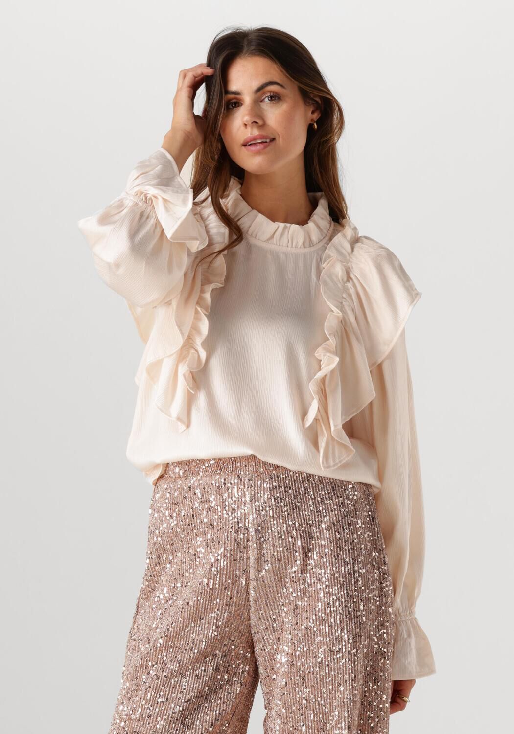 STUDIO AMAYA Dames Blouses Milli Beige