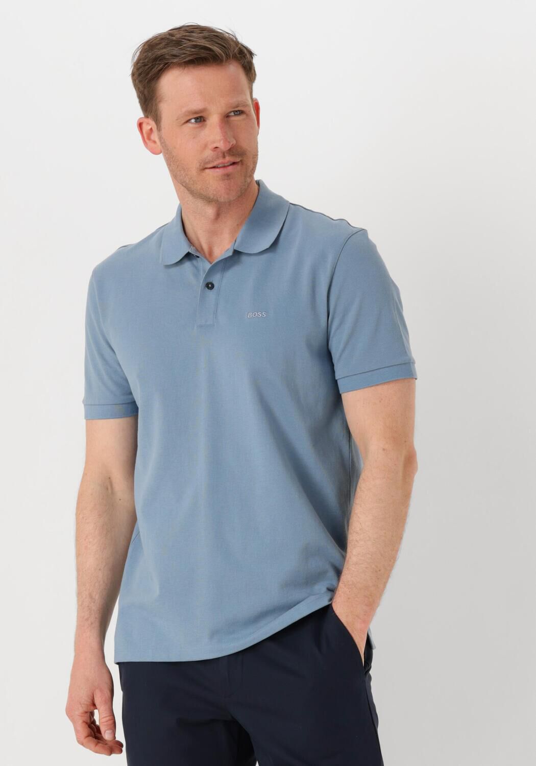 BOSS BLACK Heren Polo's & T-shirts Pallas Blauw