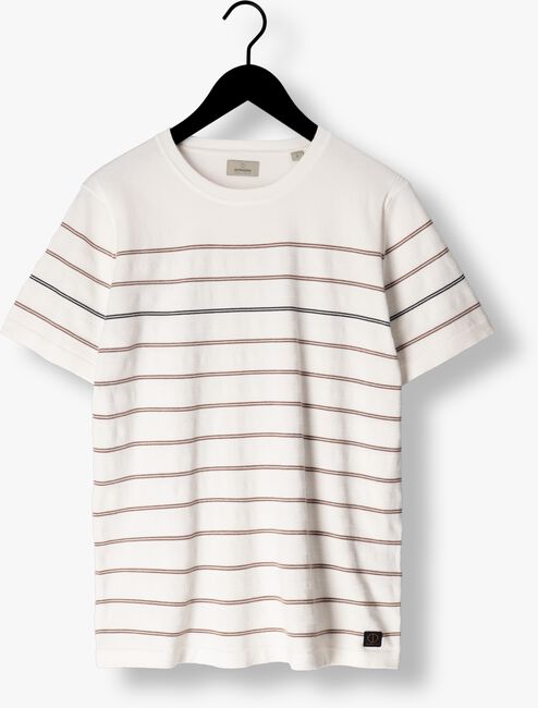 Witte DSTREZZED T-shirt CREW S/S COTTON STRUCTURE STRIPE - large