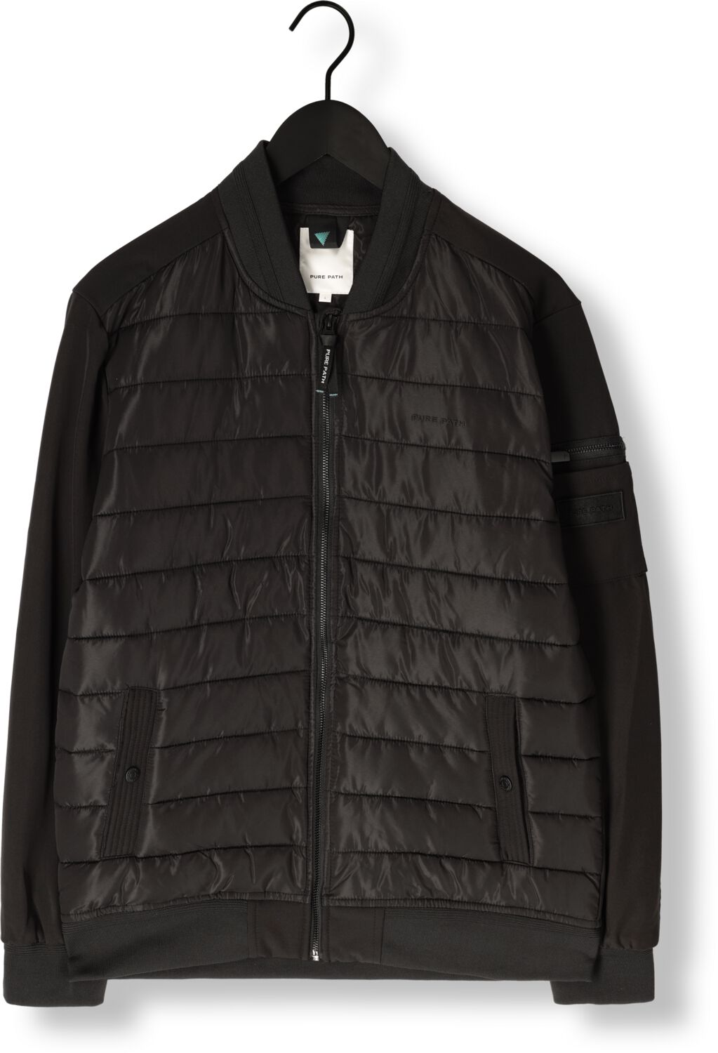 PURE PATH Heren Jassen Regular Fit Padded Jackets Zwart