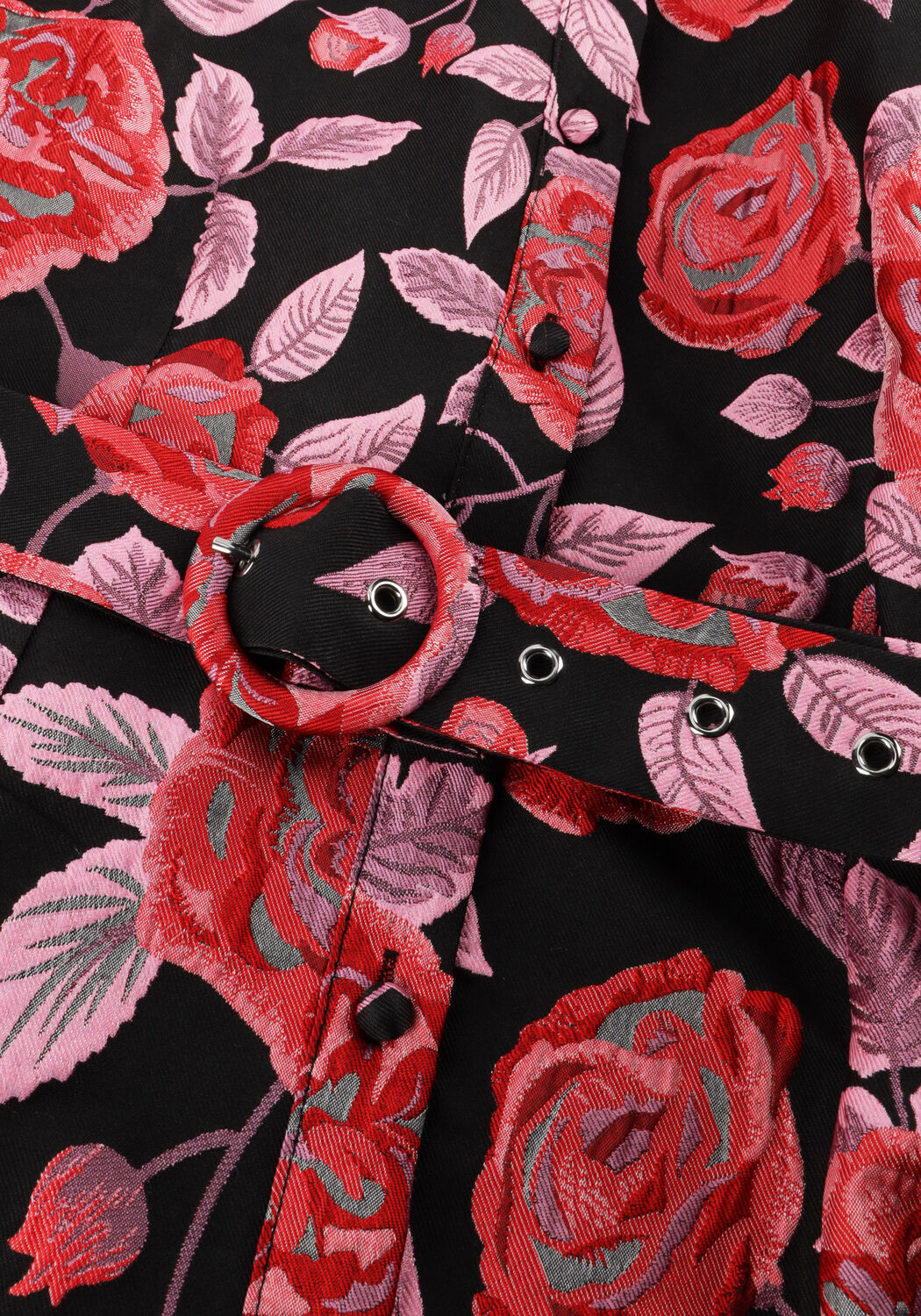 Multi Y.A.S. Mini jurk YASKARI LS JACQUARD DRESS - large