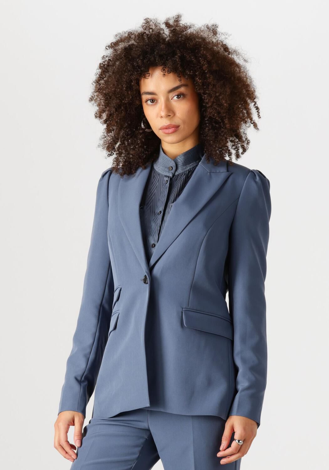 Bruuns Bazaar Blauwe Damesblazer Bbnora Blue Dames