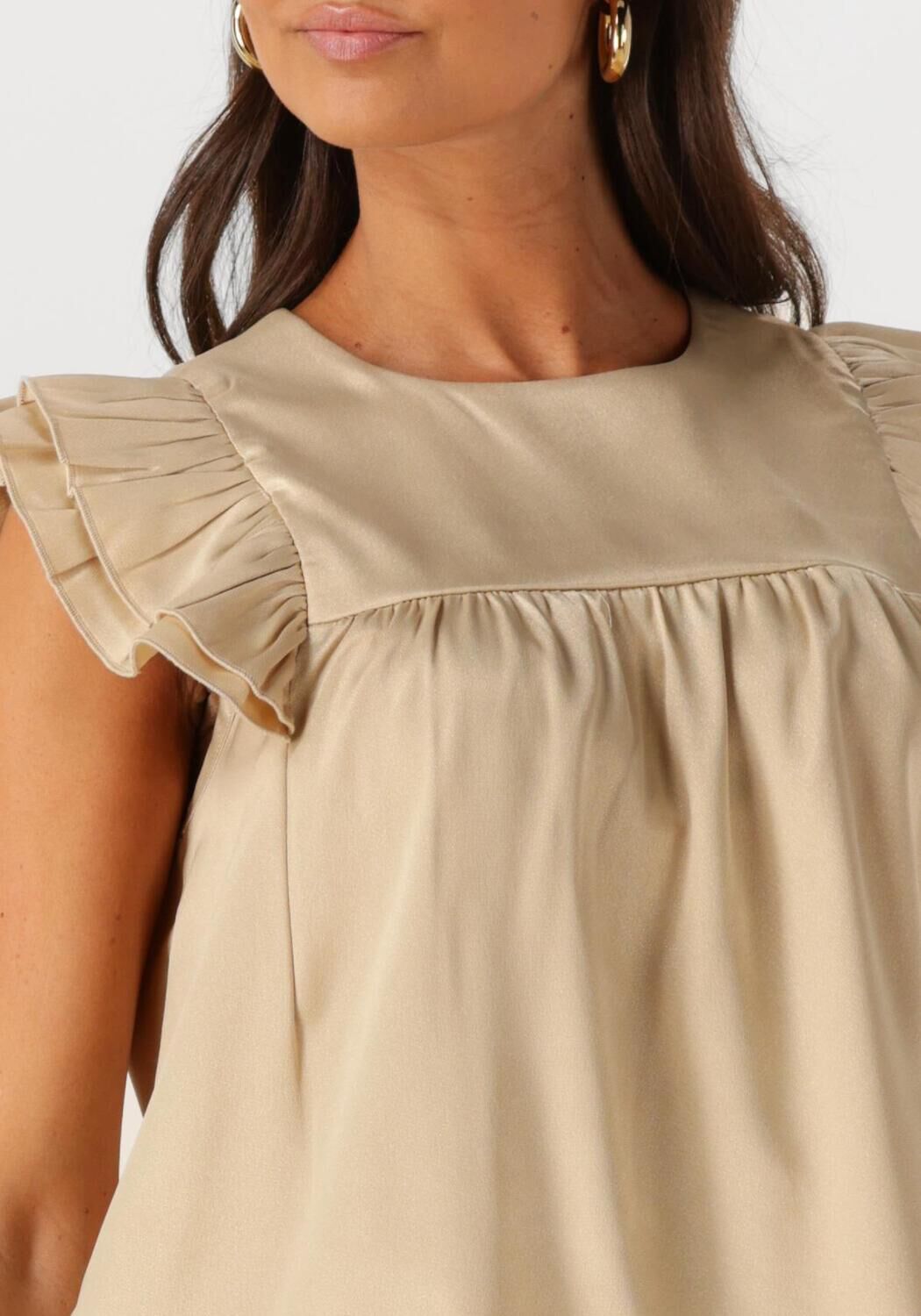 STUDIO AMAYA Dames Tops & T-shirts Lea Beige