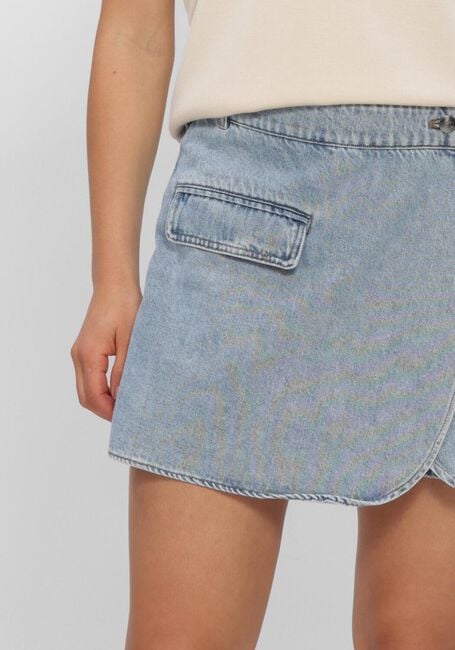 Lichtblauwe CO'COUTURE Shorts ASJACC WRAP DENIM SKORT - large