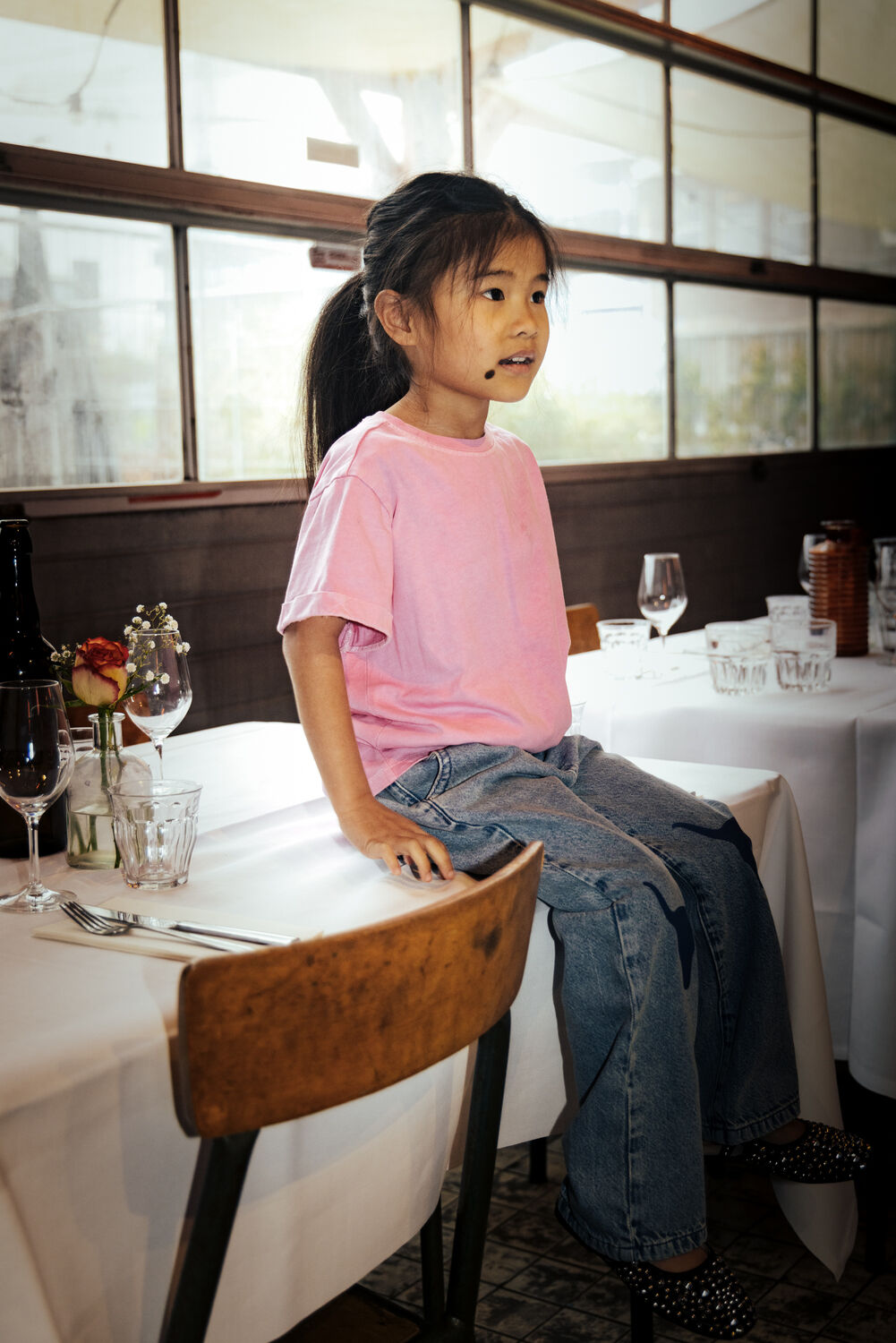 Roze ALIX MINI T-shirt TERRY T-SHIRT - large