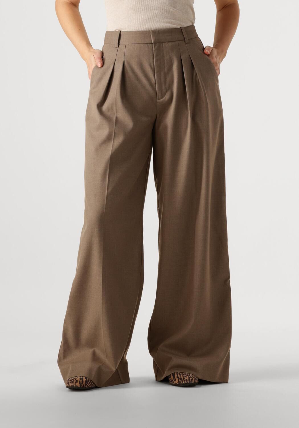 GESTUZ Dames Broeken Caciagz Hw Pants Bruin