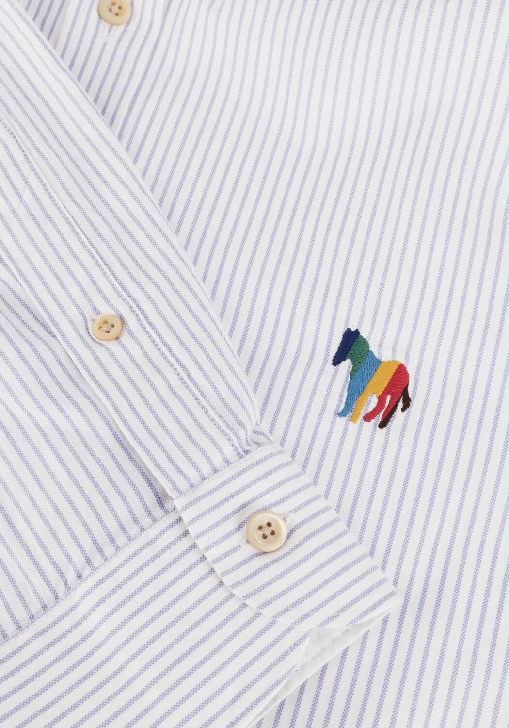 Blauwe PS PAUL SMITH Klassiek overhemd MENS LS REGULAR FIT SHIRT - large