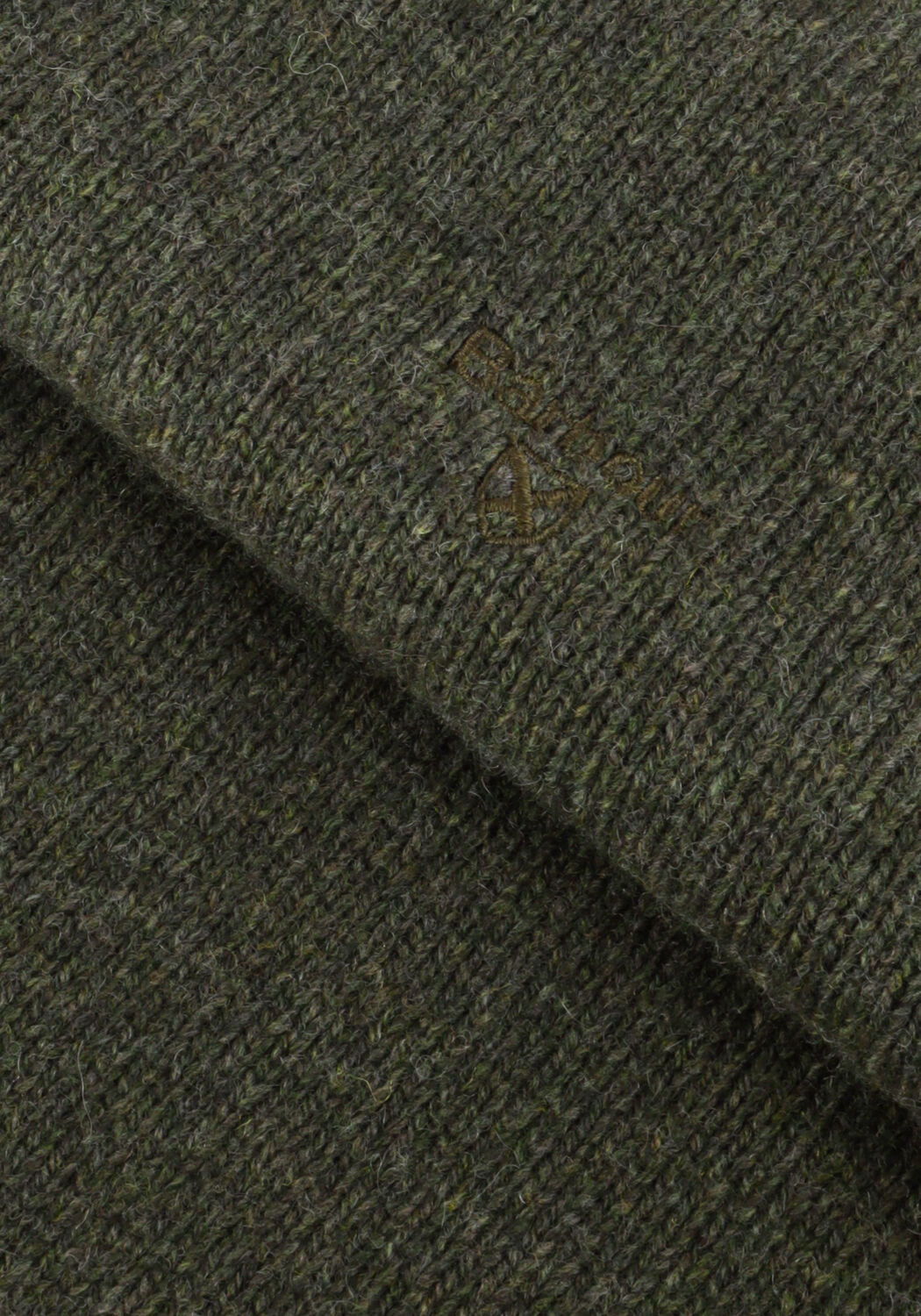 Donkergroene BARBOUR Trui GRANGETOWN CREW NECK SWEATER - large