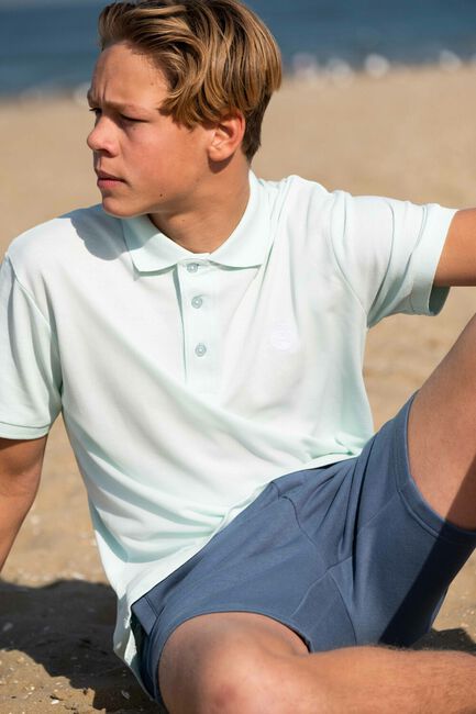 Blauwe KRONSTADT Polo ALBERT ORGANIC/RECYCLED POLO - large