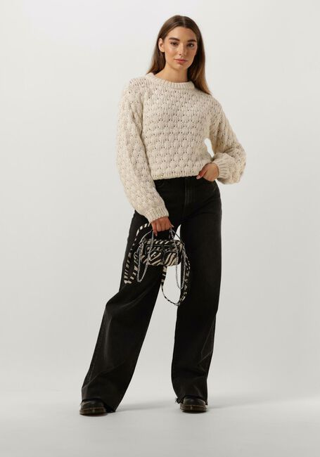 Beige Y.A.S. Trui YASBUBBA LS KNIT PULLOVER S. - large