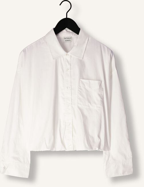 Witte CATWALK JUNKIE Blouses CROPPED BUTTON UP BLOUSE Witte CATWALK JUNKIE Blouses CROPPED BUTTON UP BLOUSE - large
