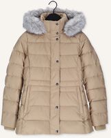 Beige TOMMY HILFIGER Gewatteerde jas TH ESS TYRA DOWN JKT WITH FUR Beige TOMMY HILFIGER Gewatteerde jas TH ESS TYRA DOWN JKT WITH FUR - medium
