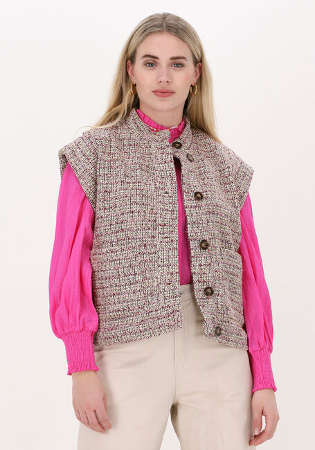 Roze CO'COUTURE Gilet GAIAMAIA BOUCLE VEST - large