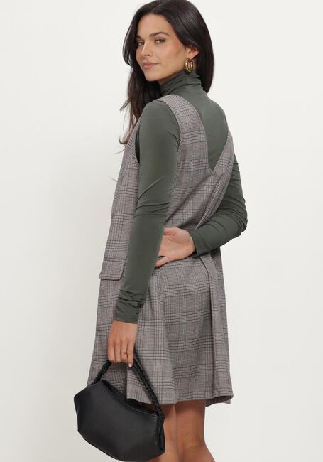 Bruine Y.A.S. Mini jurk YASDAKOTA SL WIDE SPENCER DRESS - large