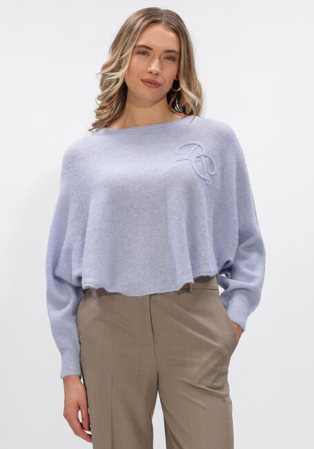 Blauwe DANTE6 Sweater MONTRE MONOGRAM SWEATER - large