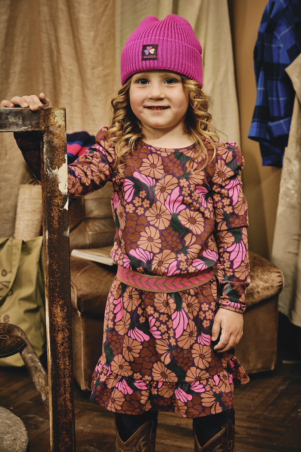 Roze Z8 Mini jurk WILLEMIJN - large