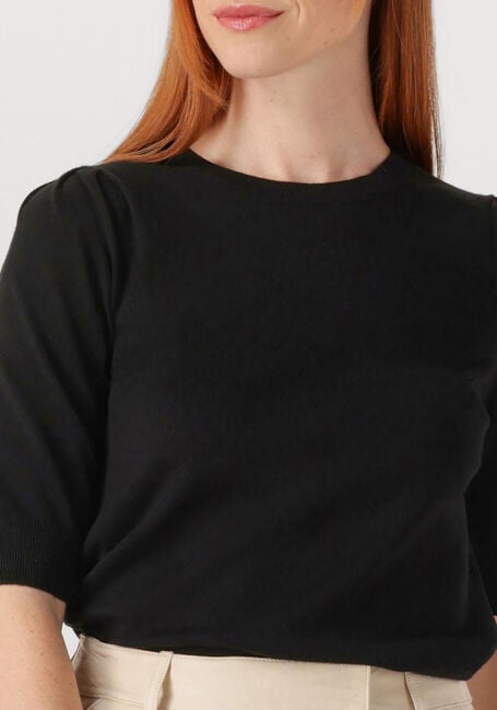 Zwarte SUMMUM Top SHORT SLEEVE SWEATER - large