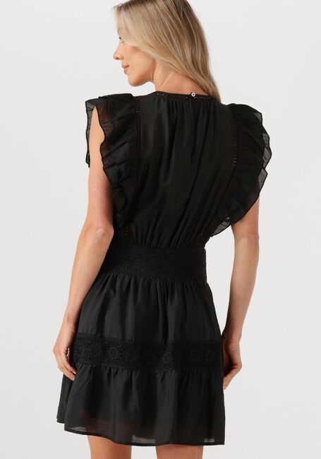 Zwarte CO'COUTURE Mini jurk CALLUMCC FRILL PINTUCK DRESS - large