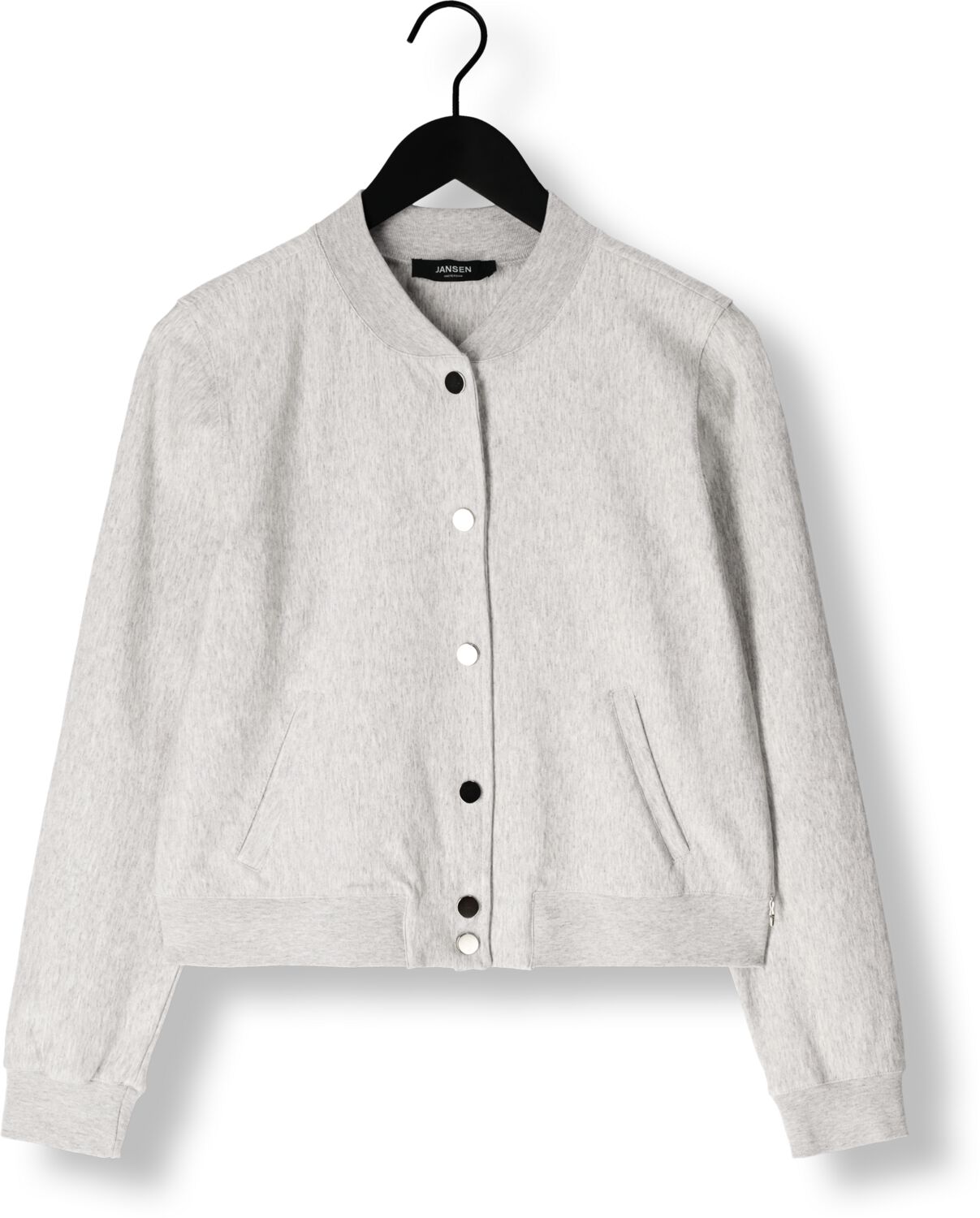 JANSEN AMSTERDAM Dames Jassen Goldie Jasje Hvm 274 Bomber Long Sleeve Lichtgrijs