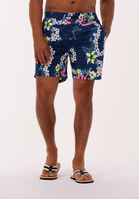 Blauwe SCOTCH & SODA Zwembroeken RECYCLED POLYESTER PRINTED SWIMSHORT - large
