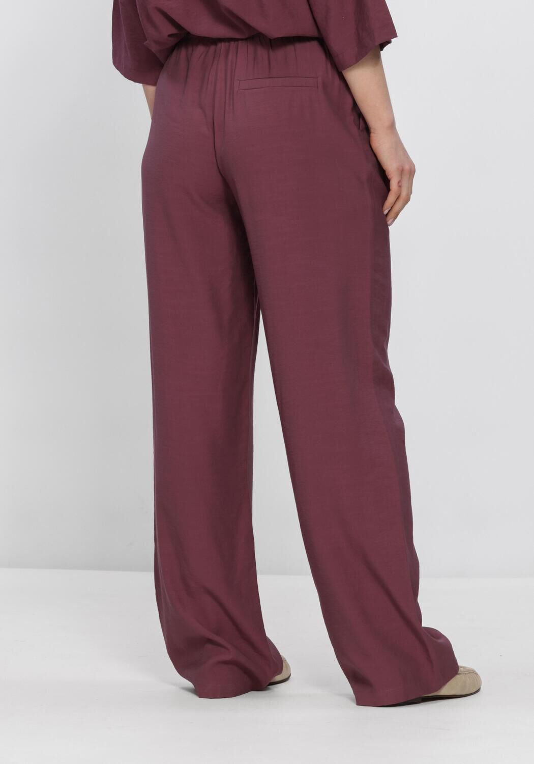 Bordeaux MODSTR&Ouml;M Broeken NICKIMD PANTS - large