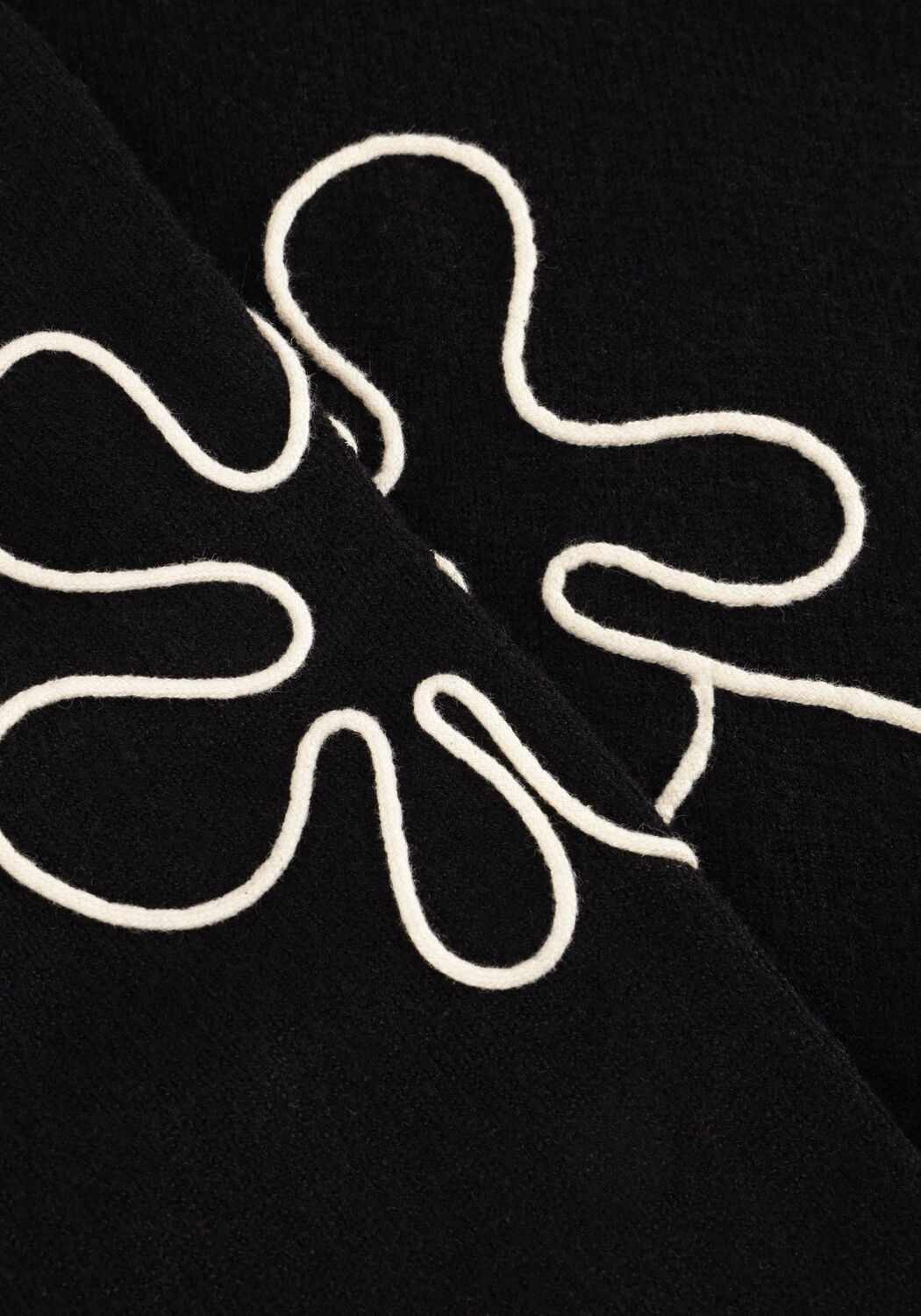 Zwarte OBJECT Trui OBJLANEY RUBIN LS PULLOVER - large