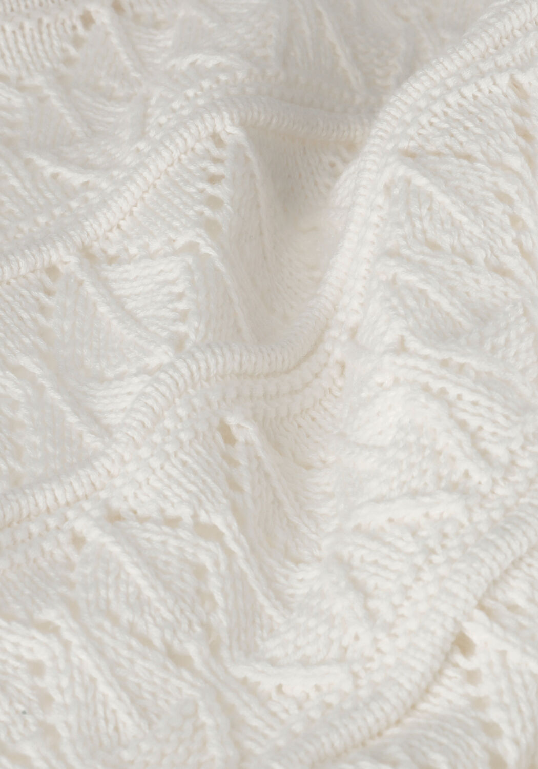 Witte OBJECT Trui OBJLIVA L/S O-NECK KNIT PULLOVER - large