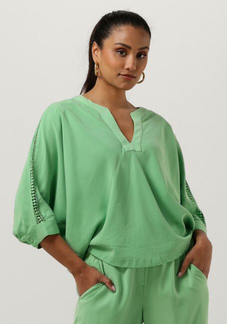 Mint SUMMUM Blouse TOP BAT SLEEVES TENCEL - large