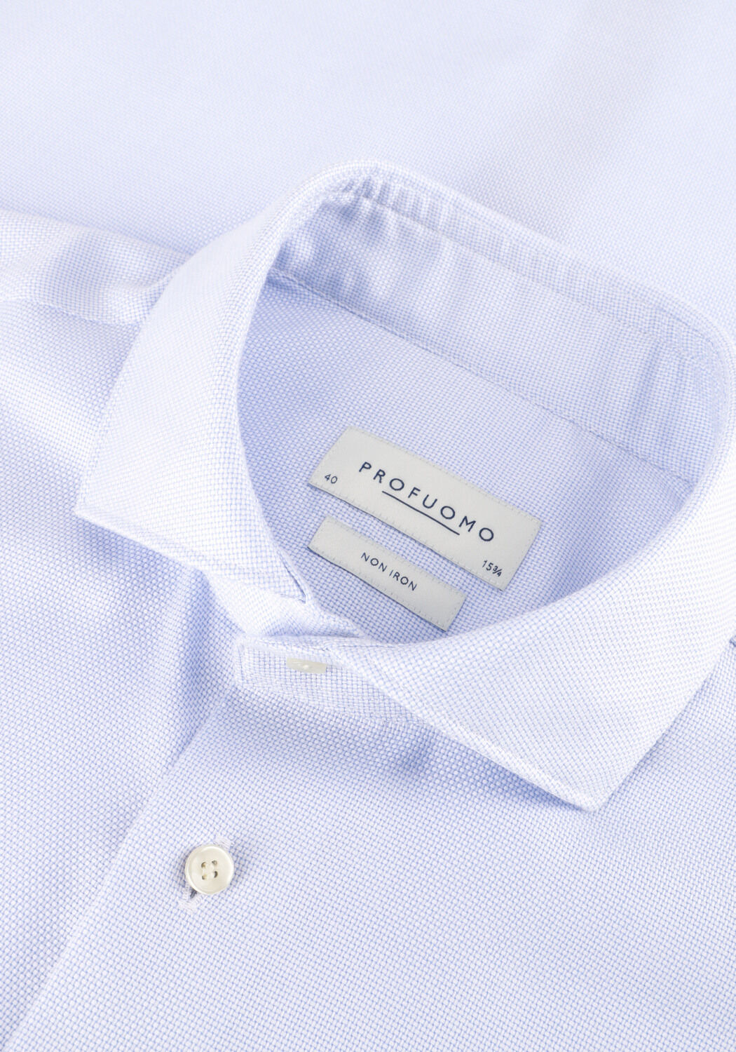 Lichtblauwe PROFUOMO Klassiek overhemd SHIRT X-CUTAWAY SF - large