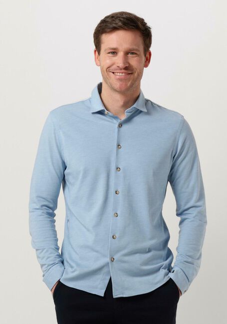 Vanaf daar zoeken Mona Lisa Lichtblauwe CAST IRON Casual overhemd LONG SLEEVE SHIRT CF JERSEY PIQUE TEC  | Omoda