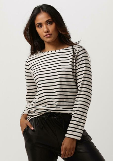 Witte 10DAYS Tops & T-shirts THE LONGSLEEVE STRIPE - large