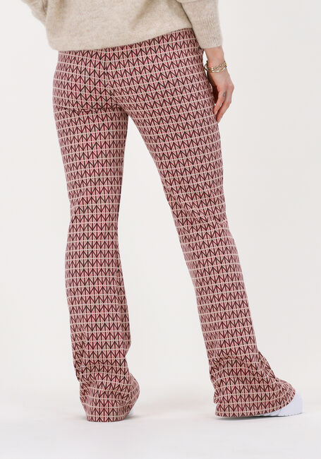 Oranje SUMMUM Flared broek TROUSER GRAPHIC JACQUARD - large