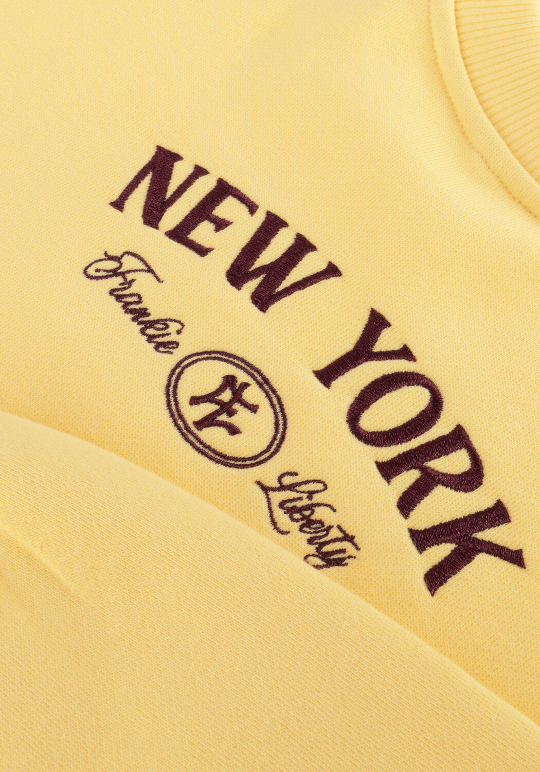 Gele FRANKIE & LIBERTY Trui TACEY SWEATSHIRT NEW YORK - large