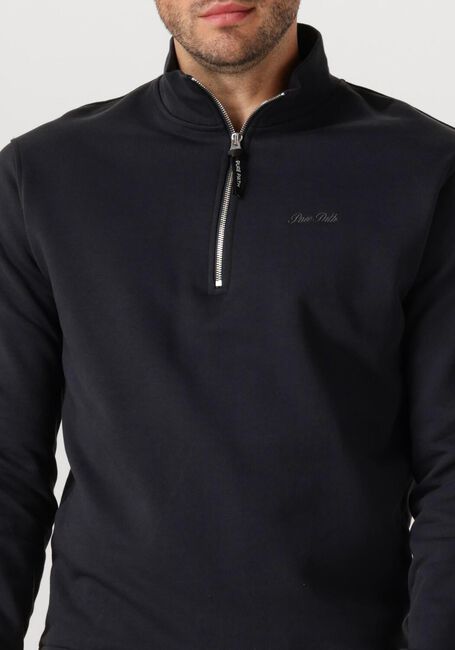 Zwarte PURE PATH Sweater LOOSE FIT HALF ZIP LS SWEATERS - large