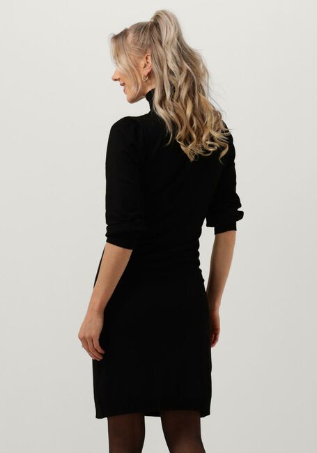 Zwarte MINUS Mini jurk MERSIN HIGHNECK KNIT DRESS - large