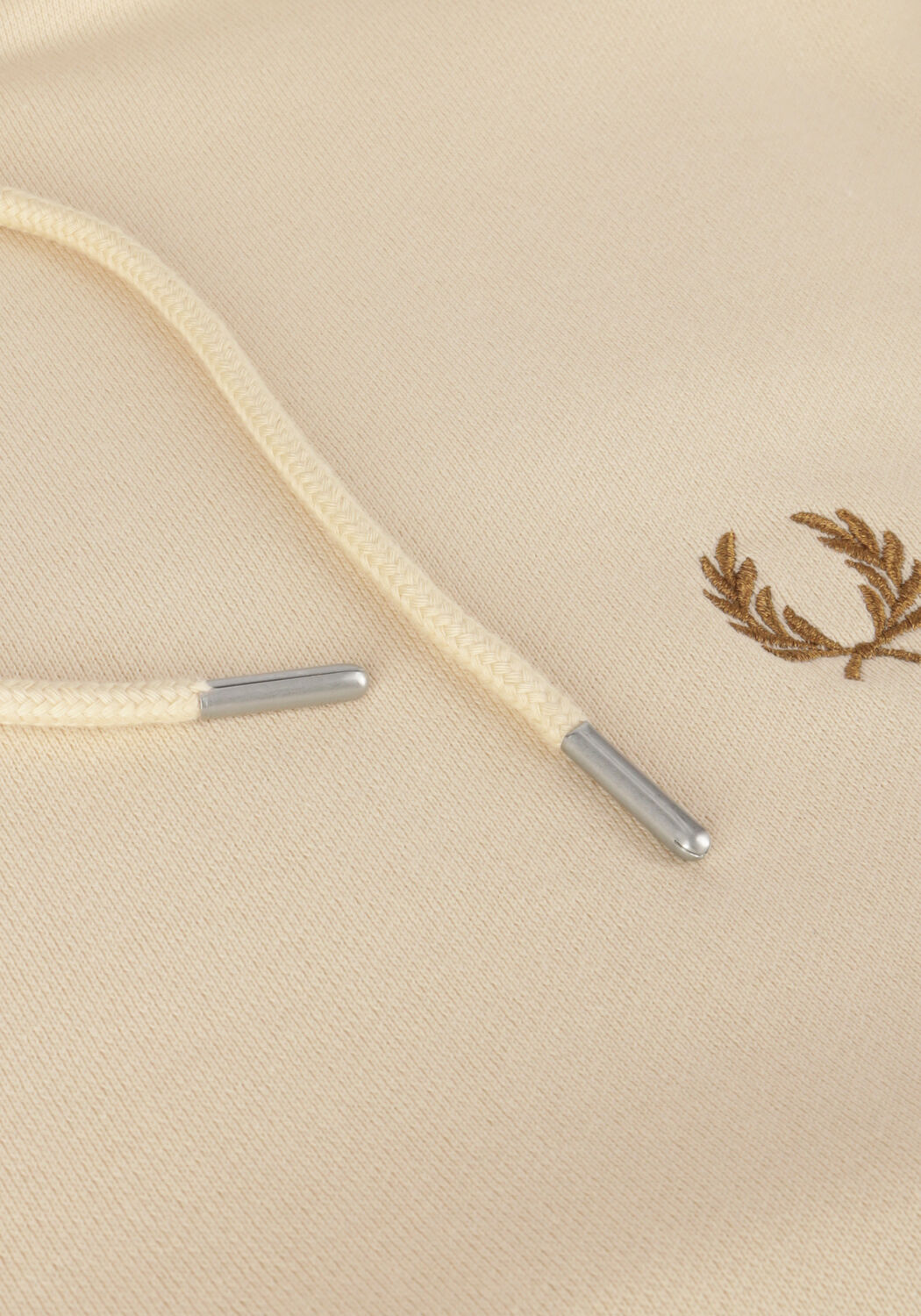 Beige FRED PERRY Truien/vesten TIPPED HOODED SWEATSHIRT - large