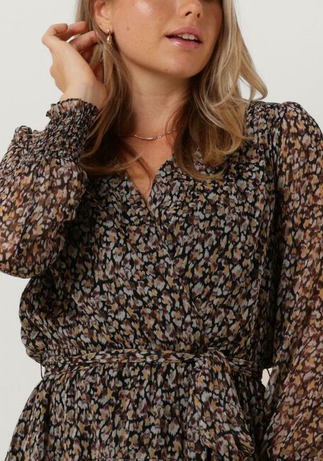 Zwarte NEO NOIR Mini jurk DENNIE DISTRESS LEO DRESS - large