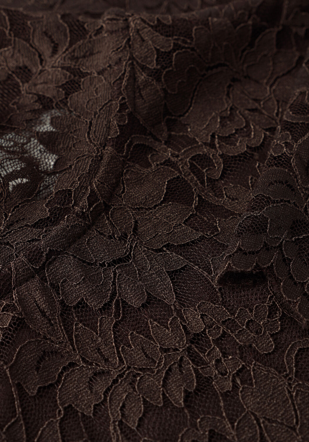 Bruine NEO NOIR Mini jurk LIZETTE LACEFLOWER DRESS - large