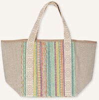 Groene NOTRE-V Shopper MARBELLA RAFFIA - medium