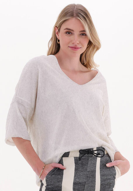 Creme 10DAYS Blouses DOUBLE JERSEY V-NECK TOP - large