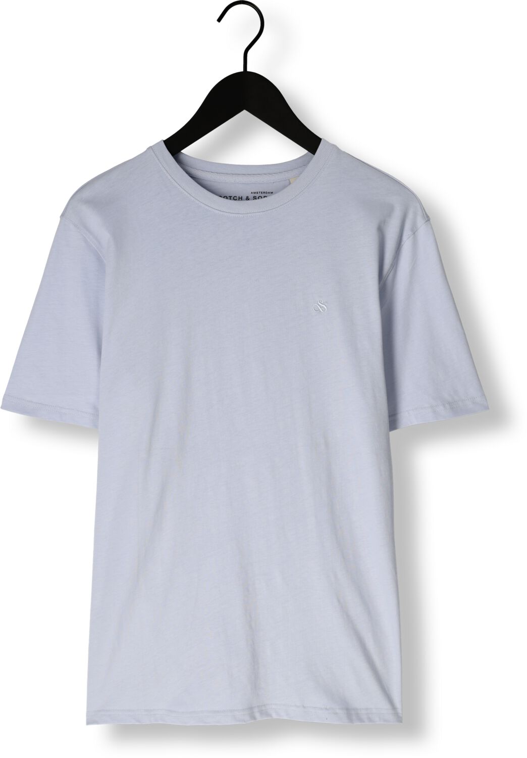 SCOTCH & SODA Heren Polo's & T-shirts Seasonal Core Regular Fit Lo Lichtblauw
